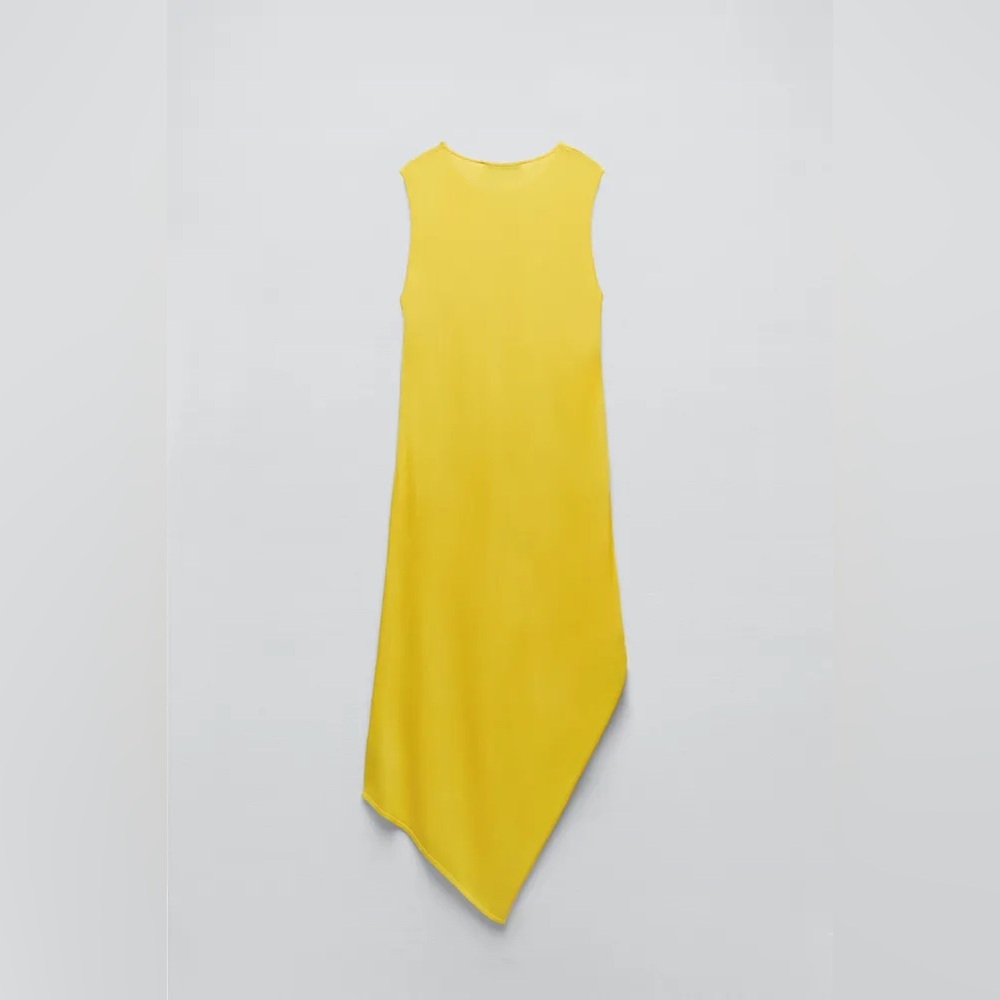 ZARA ASYMMETRIC KNIT TUNIC DRESS - Picture 6 of 9